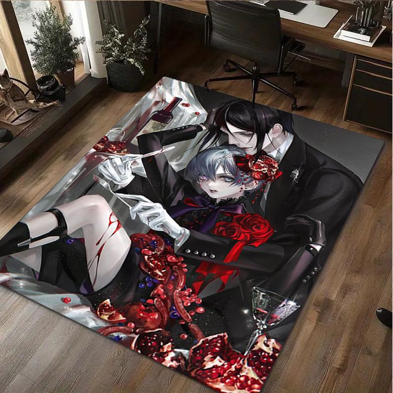 Black Butler Rug - Home carpet Office Decorative Carpet For Living Room Bedroom Door Mat Floor Rug Computer Chair Area Rug