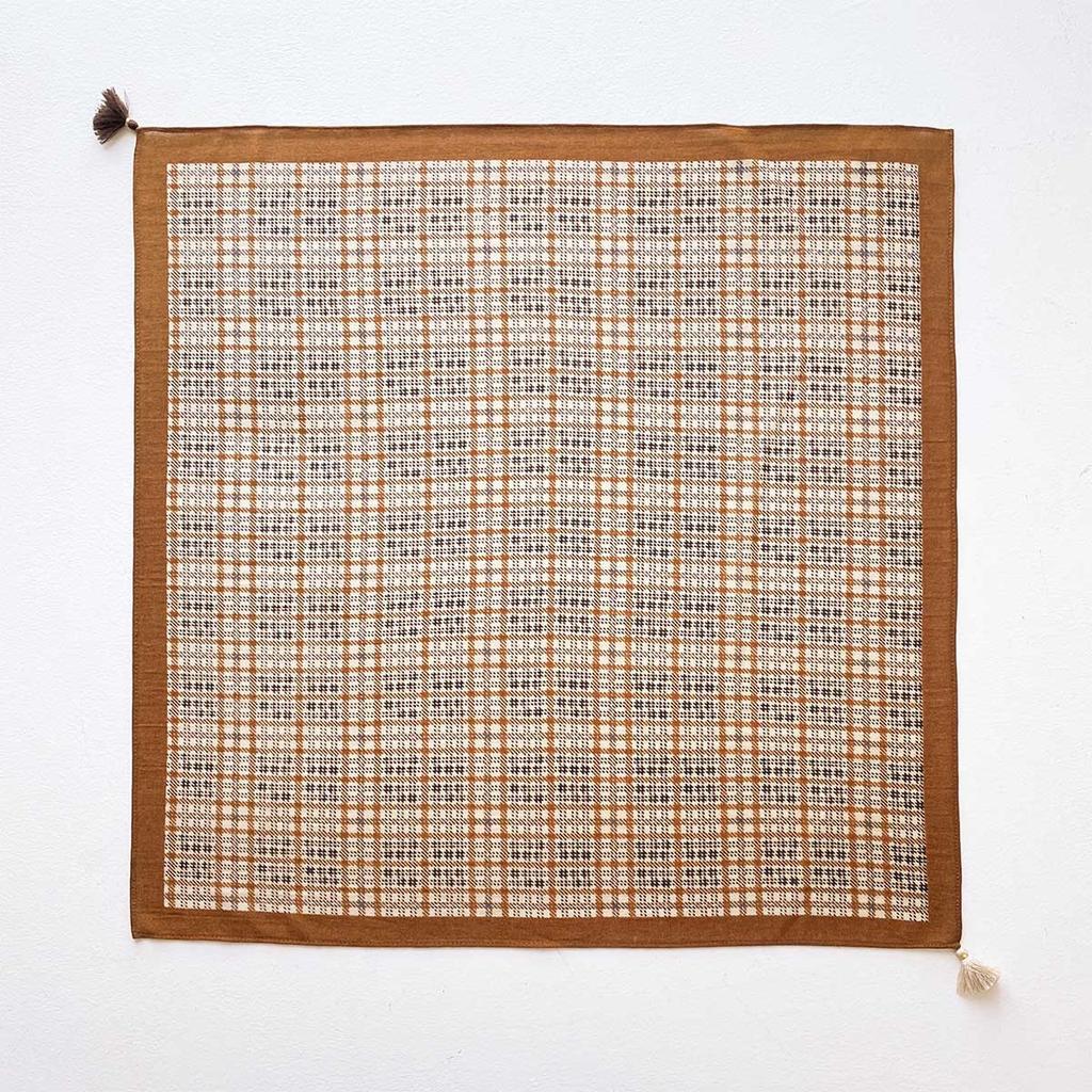 1116 Summer New Versatile Fringed Pendant, Medium Square Scarf, Women's Retro Literary and Artistic Style Neck Protection, Silk Scarf, Scarf Wholesale