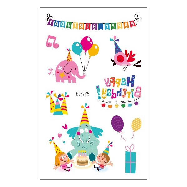 Children's Waterproof Princess Cartoon Tattoo Stickers for Birthday Parties