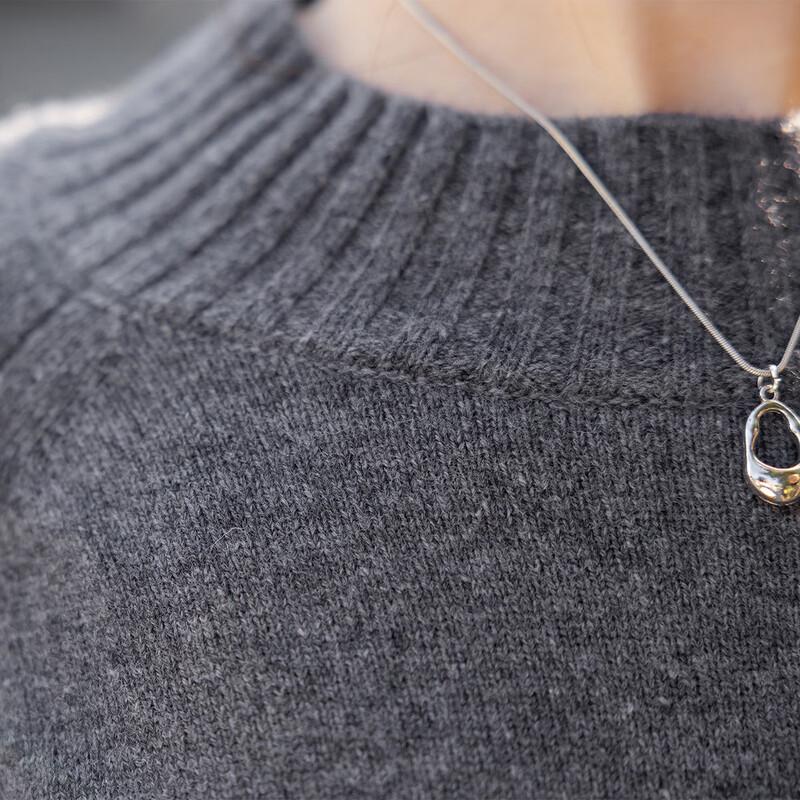 ITISF4 Women's Relaxed Fit 100% Wool Sweater