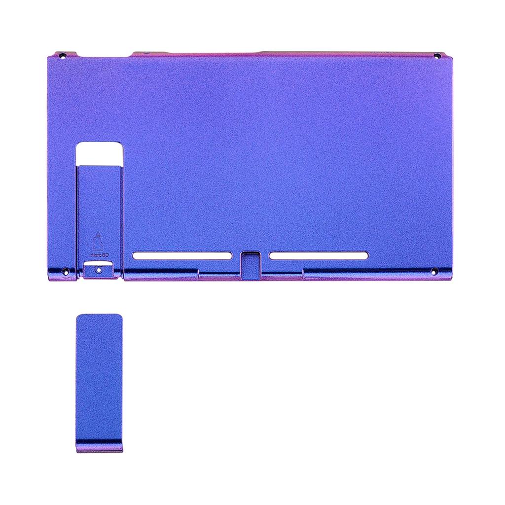 eXtremeRate DIY Back Housing Shell for Switch Console with Kickstand Shell Not Purple (Joy-Con Included) [Chameleon Blue]