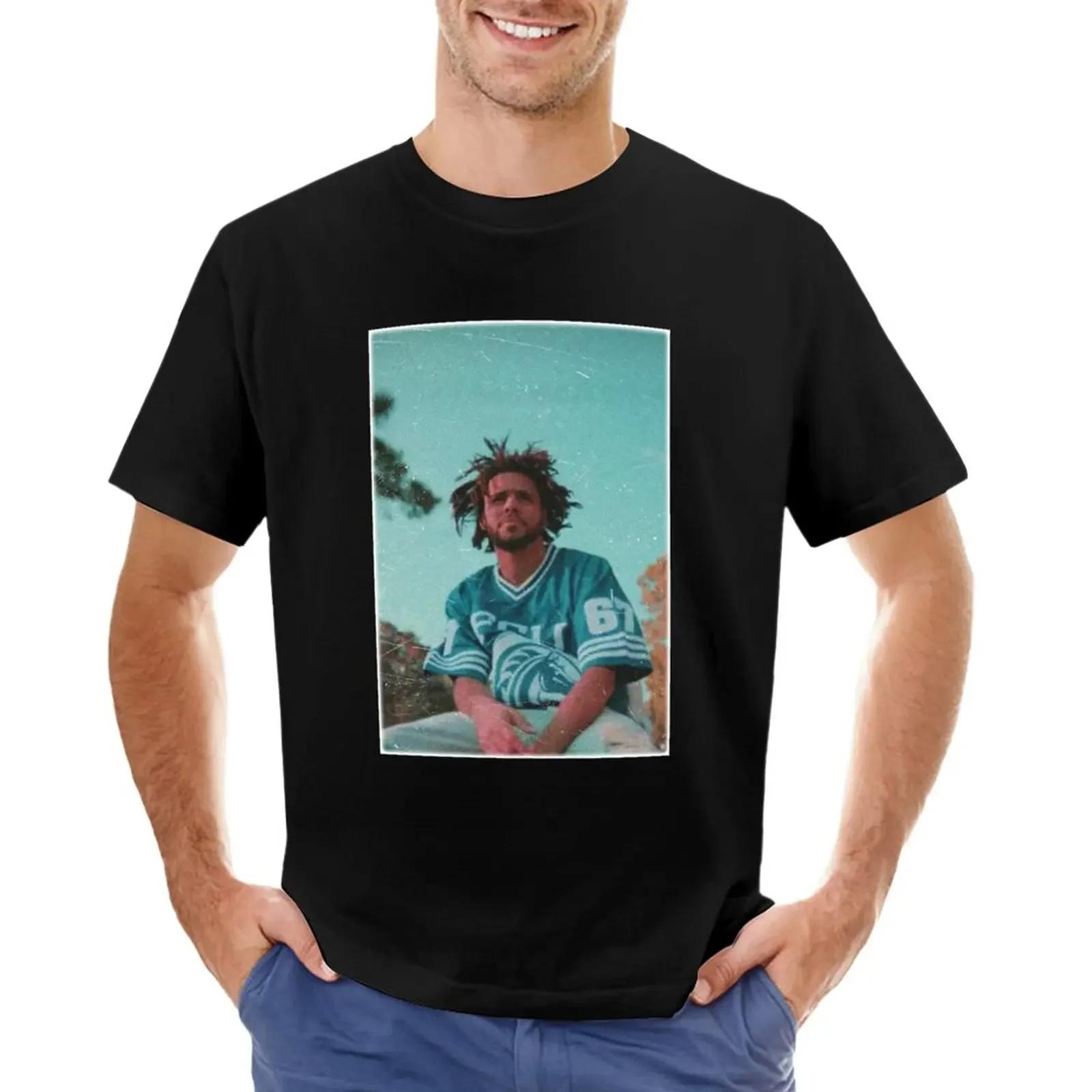 

J Cole BorderNo Writing TShirt funnys graphics men graphic t shirts 4XL