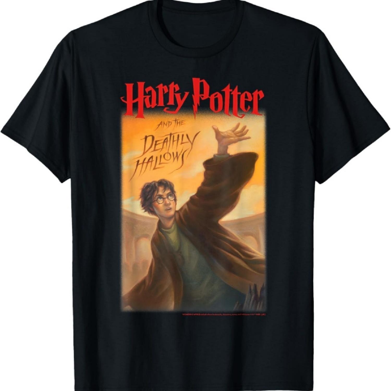 Футболка с портретом волшебника Гарри Поттера S разноцветный