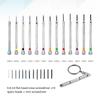 13 Piece Colored Screwdriver Set For Miniature Devices Eyewears Watches Eyeglasses Small Electronics Precise Repair Tool