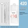 Dental Oral Care Tool Set: Stainless Steel Mouth Mirror, Probe, Tartar Remover, Toothpick