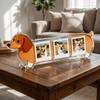 3 Inches Wooden Desktop Photo Frame Animal Shape Photo Display Frame  Gift Giving