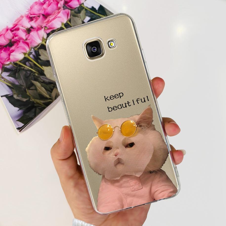 For Samsung Galaxy A3 2016 Case A310F Popular Flower Transparent Silicone Phone Back Cover For Samsung A3 2017 A320F A320Y Funda