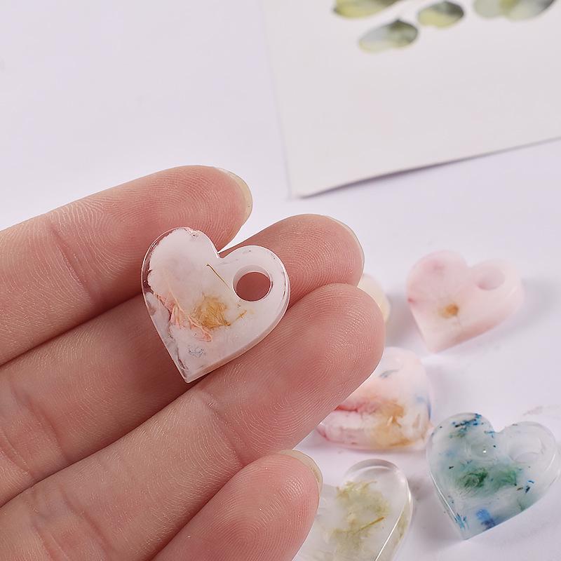 Heart-Shaped Silicone Mold for DIY Resin or Chocolate Valentine's Pendants