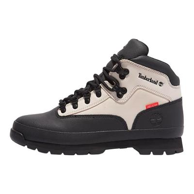 Euro Hiker Leather Boot Ski School Men Sneakers Black White TB0A5VUD-DR2