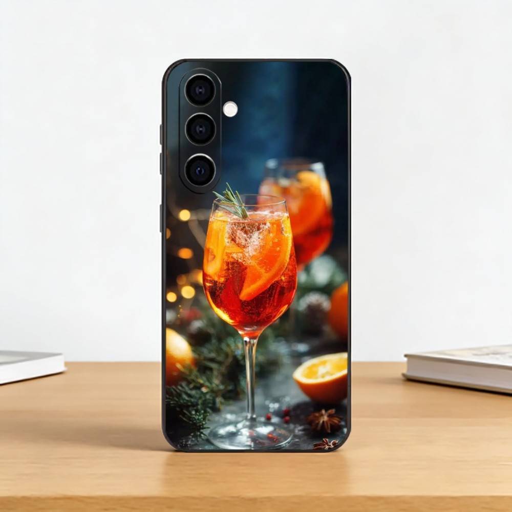 

Aperol S-Spritz Phone Case For Samsung Galaxy A73,A72,A71,A70,A53,A52,A51,Others Soft Black Cover Samsung a32 4g