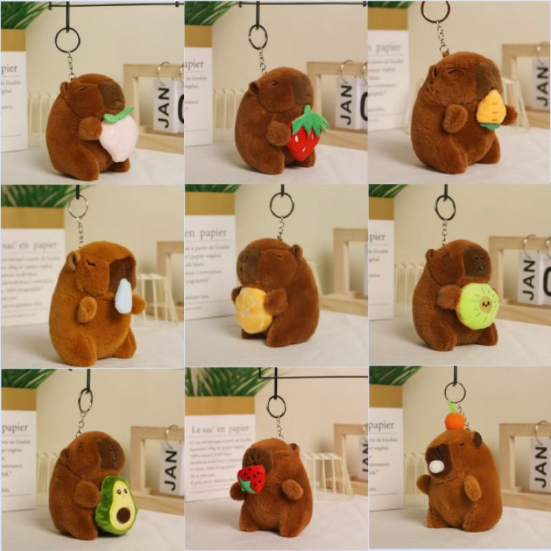 Internet celebrity cute cute cute kapibara pendant plush toy doll capybara bag pendant keychain doll doll