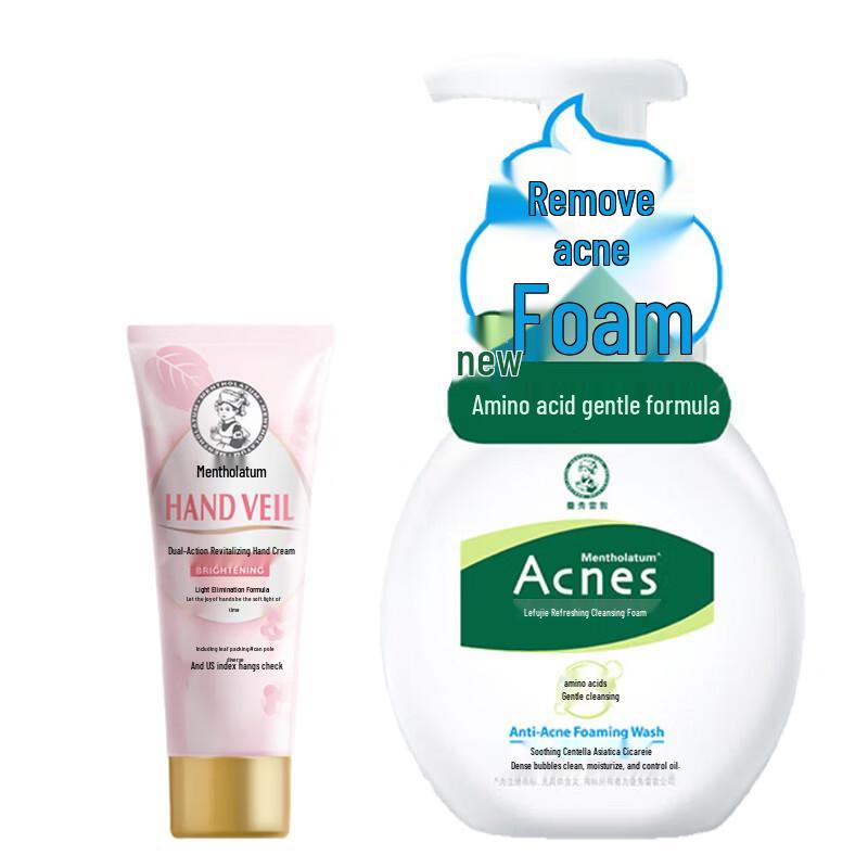 Mentholatum Hand Cream & Cleansing Foam Set