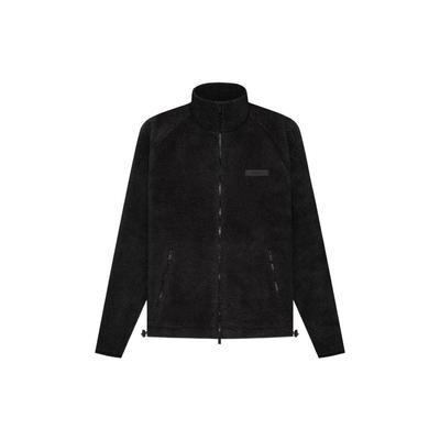 Polar Fleece Full Zip Jacket With Stand Collar Men Jacket Iron-Black FOG-SS22-560