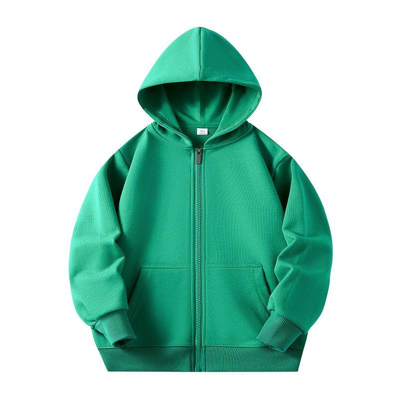 

2-12 лет Детская толстовка с капюшоном на молнии, однотонный кардиган с капюшоном 150