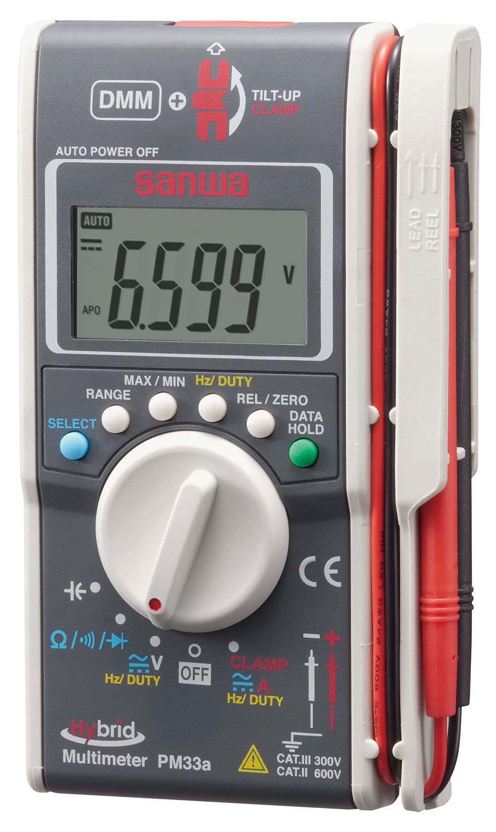 

Електричний лічильник Sanwa SANWA Hybrid Mini Tester Clamp PM33A (Мультиметр + лічильник) сірий колір