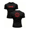 Camiseta de Compresión Negra Berserk Anime Estampado Doble Cara, Transpirable de Secado Rápido para Gimnasio Entrenamiento