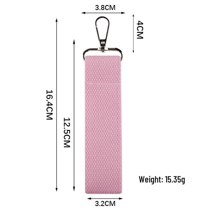 Korean Ins Style Macaron Color Handmade Name Tag Anti-Lost Keychain Strap