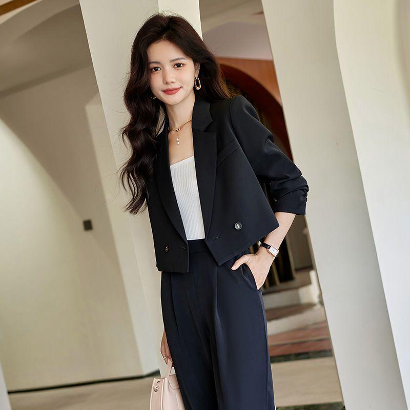 Women's 2026 Spring Short Suit Jacket: High-End, Casual, Petite Professional Wear Set