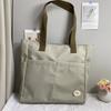 Versatile Oxford Cloth Student Shoulder Bag Multi Layered Large Capacity Tote Bag Zipper Portable Handbag Travel