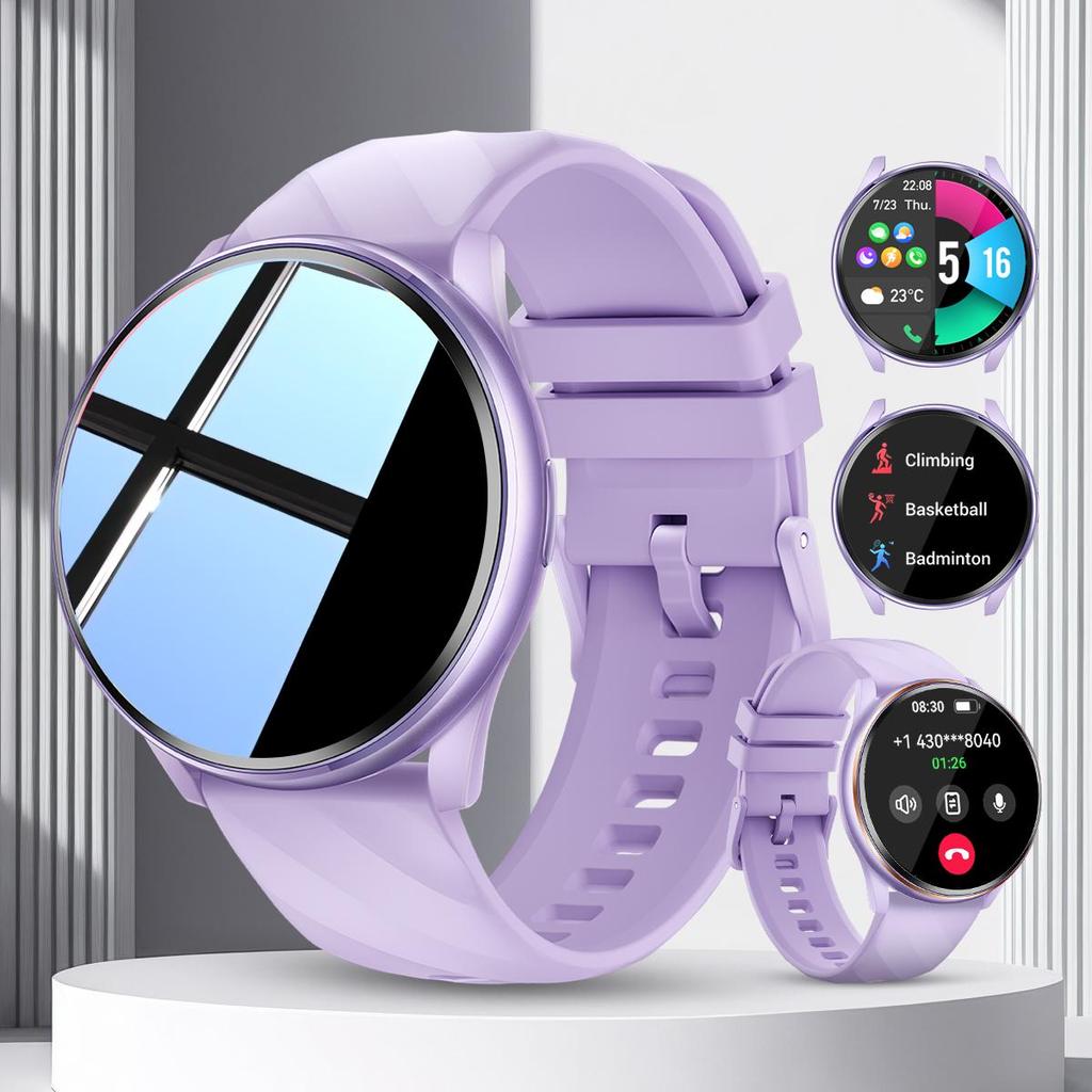 Waterproof Rugged Outdoor Smart Watch Flashlight Watch Unisex Fitness Tracker Touch Screen Heart Rate Monitor