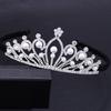 The Elegant Princess Headband with A Crown and A Drill Bit Band Is A Bride's Wedding Dress Accessory