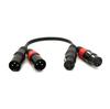 XLR Male To Female Microphone Cable, Balanced Twin, Shielded Audio