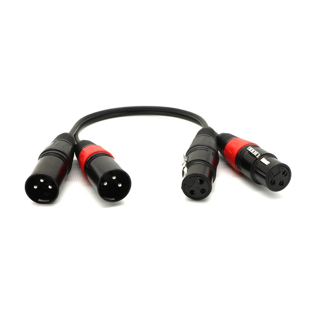 XLR Male To Female Microphone Cable, Balanced Twin, Shielded Audio