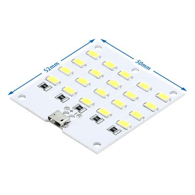 1 Stück hochwertige 5730 SMD 5V 430mA~470mA Weißes Micro-USB 5730 LED-Beleuchtungspanel USB-Handylicht Notlicht Nachtlicht