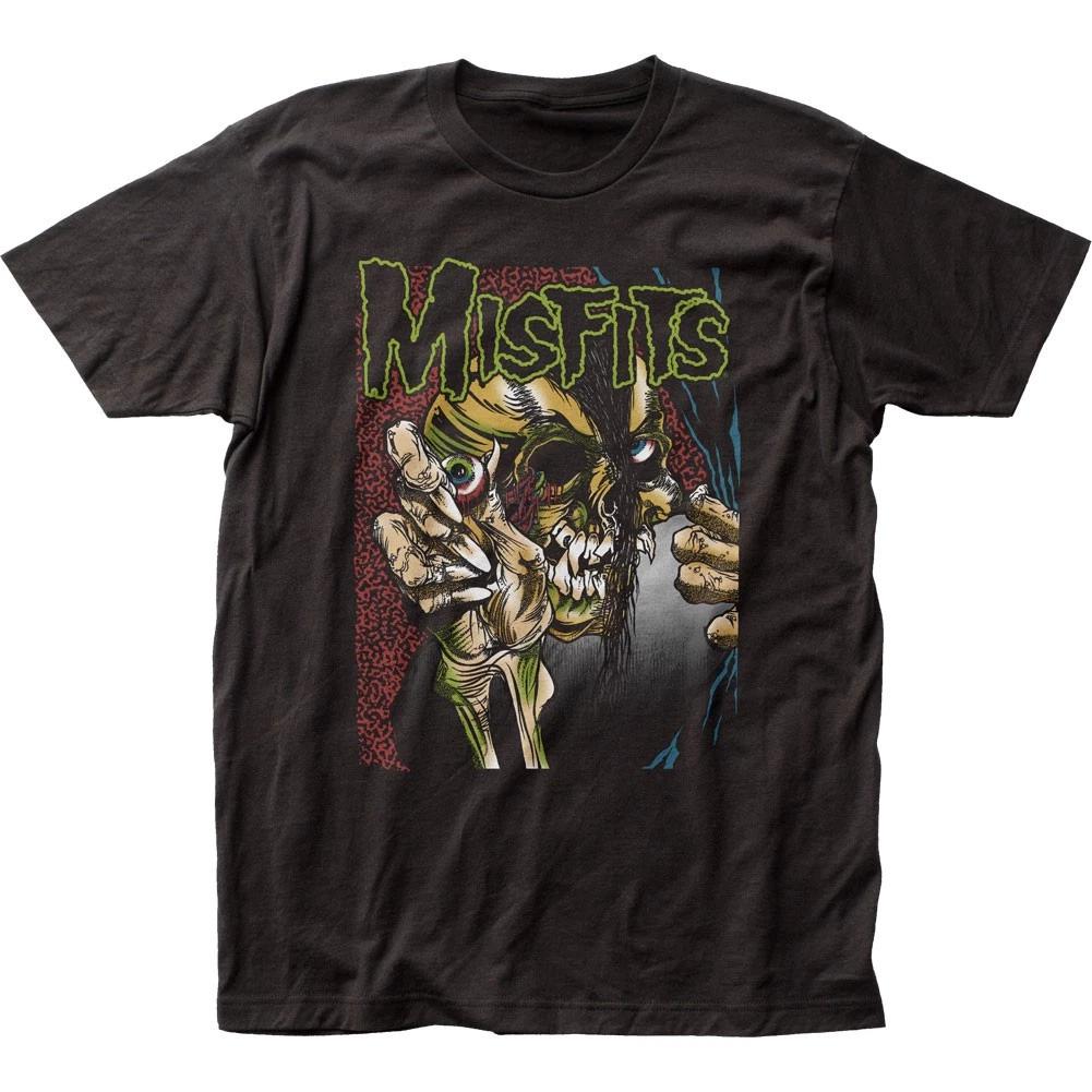 Футболка мужская The Misfits Pushead Глаз Цвет Музыка Классика Концерт Группа Черный S