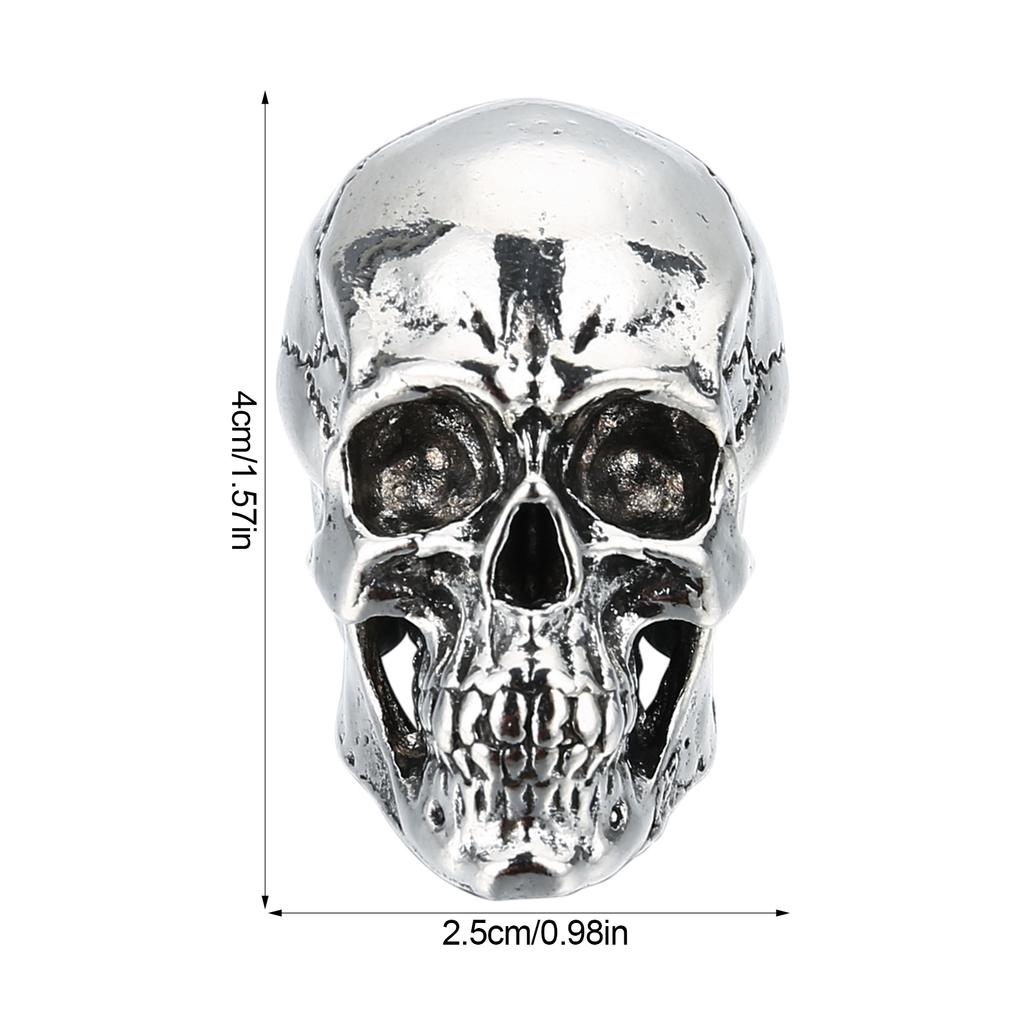 Hodeskalle Motorsykkel Bil Nøkkelring Halloween Dekor Gave til Menn Kvinner Gotisk Skrekk Festtilbehør