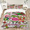 3Pcs Christmas Grinch Party Bedding Sets For All Sizes New 3D Printed Bed Cover Comforter Duvet Cover Pillowcase Bedroom Decoration