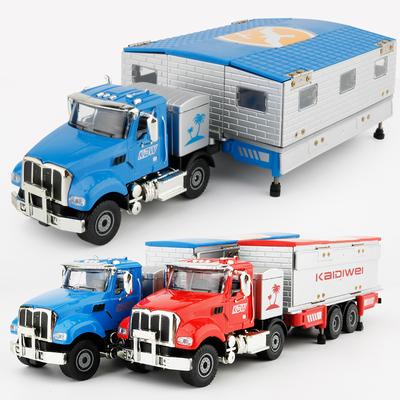 1:50 Diecast Modelo Caminhão Brinquedos Transformando Rv Motor Home Caravan Réplica Grande Van Veículo Recreativo P236