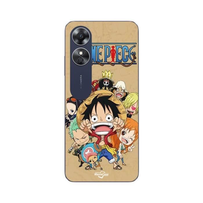 Case - Oppo - A17 - Anime Manga One Piece - Flexible - Black