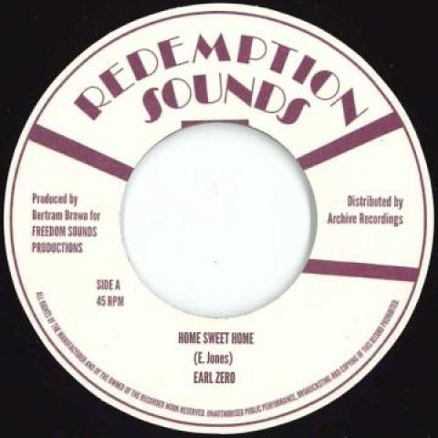 

7inch Record EARL ZERO - Home Sweet Home / Version AR7036 Redemption Soun 197- UK Reggae, Ska & Dub Used