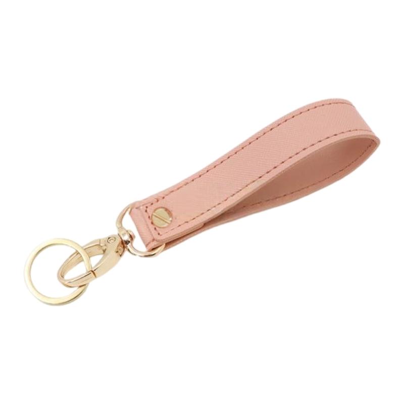 Premium Leather Keychain Sleek Design Sturdy Metal Hook Key Rings for Everyday Carry Secure Key Holder