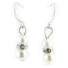 Les Trésors De Lily [L1590] - Ivory 'Sissi' Designer Earrings