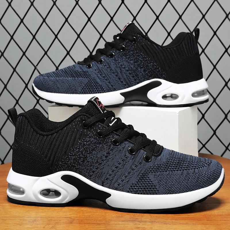 Shoes Men's Spring New Trendy Men's Running Shoes Spring and Autumn Breathable and Lightweight Shock-absorbing Sports Shoes