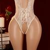 Sexy Lingerie Women Adult Transparent Teddy Babydolls Crotchless Sex Clothes Bodysuit Exotic Pajamas Deep V Open Bra Costumes