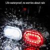 Super Bright Rechargeable Bicycle Front & Tail Light Set for Mountain Bikes - High Visibility Night Riding and Warning Light