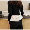 IELGY Fashion Simple Solid Color Chain Messenger Bag Korean Version All-Match Texture Small Square Bag