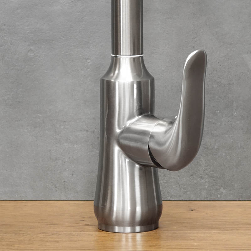 SLENDER steel standing kitchen tap