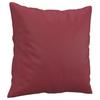 2 Piece Sofa Set with Cushions Wine Red Faux Leather
