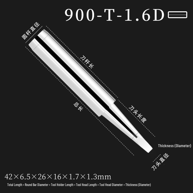 Lead-Free 900M Knife-Type Soldering Iron Tip for 936 Constant Temperature Stations, Eco-Friendly
