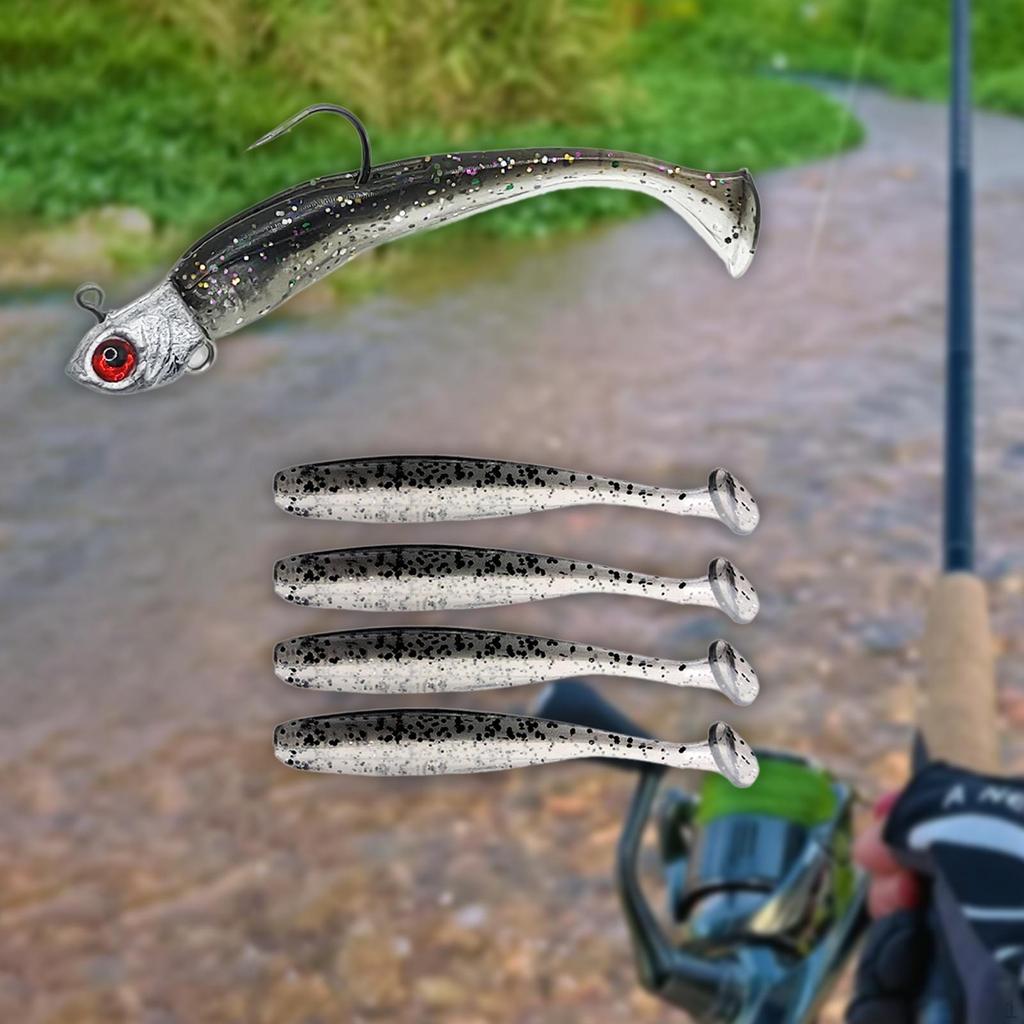 Fishing Baits Artificial Silicone Portable Hard Lures with Sharp Hook for
