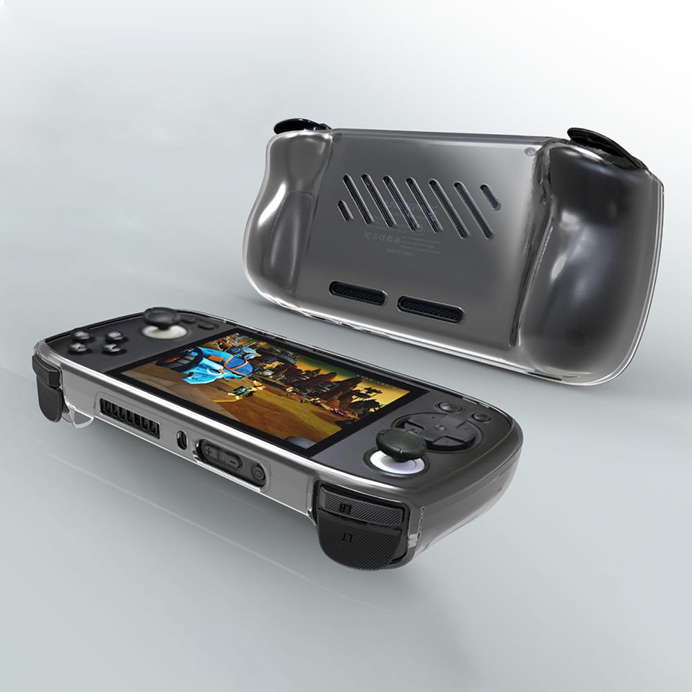 Schutzhülle Rutschfestes TPU Transparentes TPU Schutzhülle Schutzhülle Hülle für ANBERNIC RG406H Handheld-Spielkonsole