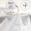 Sexy Mosquito Net Palace Four Door King/Queen Double Size Home Single  Bed Prevent Insect Outdoor Square Grace White Canopy Net