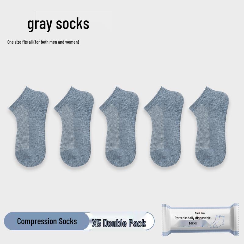 Portable Unisex Compression Socks - Short/Mid-Calf, Daily Wear, Travel, Business Use.