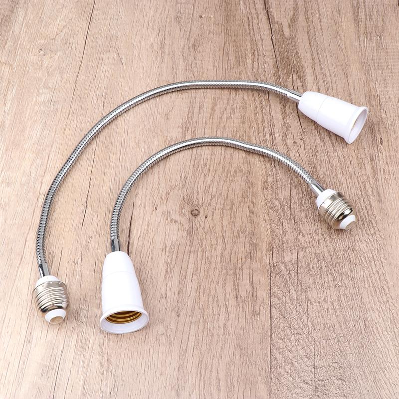 18Cm 28Cm 38Cm 48Cm Flexibil E27 la E27 Extensie bec LED Suport lampă Soclu 220V Convertizor Suport lampă LED