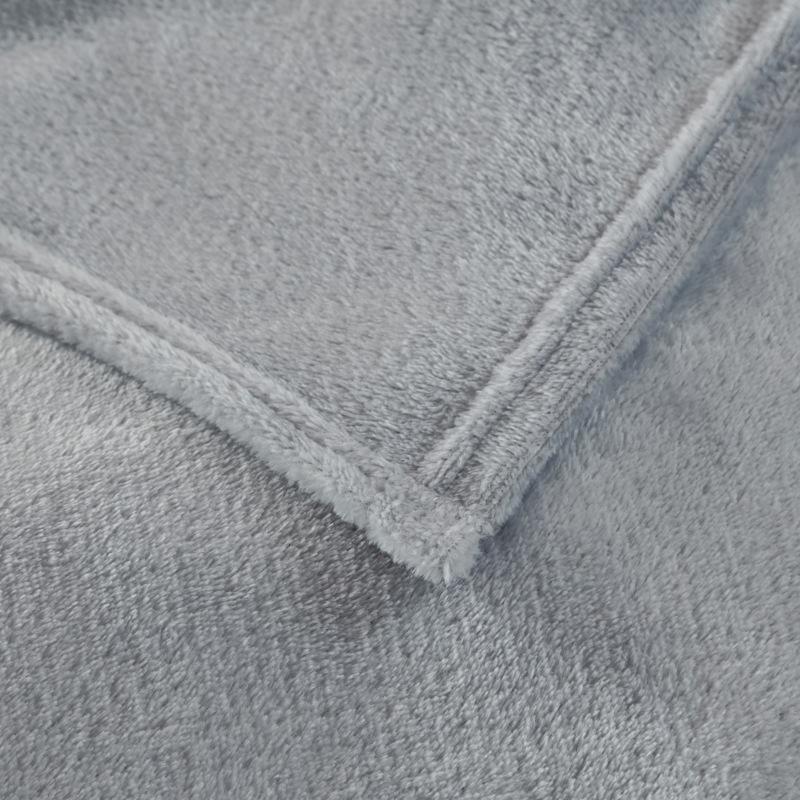 Solid-Color Flannel Blankets, Sofa Throws, Coral Fleece, Warm Bed Sheets, Nap Blankets