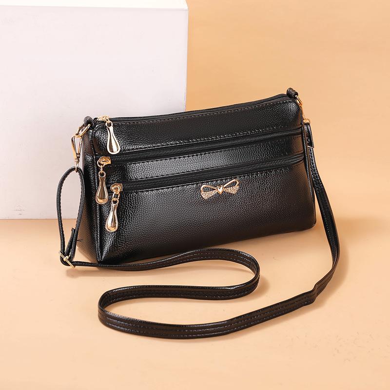 Crossbody Middle-aged Mom Bag, Casual Women's Bag, Solid-color Phone Bag, Loose Change, Large-capacity Single-shoulder Bag, Trendy